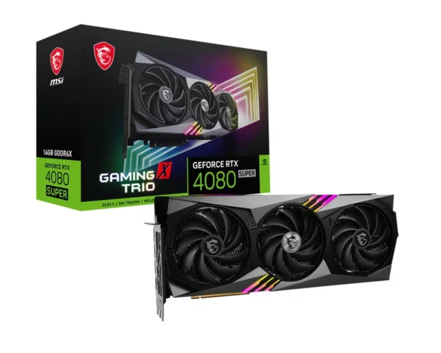 MSI Видеокарта GeForce RTX 4080 SUPER GAMING X TRIO 16 ГБ (RTX 4080 SUPER 16G GAMING X TRIO)