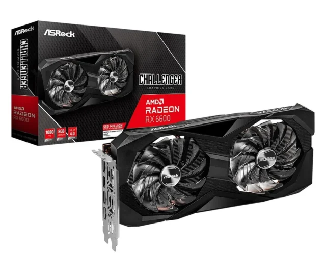 ASRock Видеокарта Radeon RX 6600 8 ГБ (RX6600 CLD 8G)