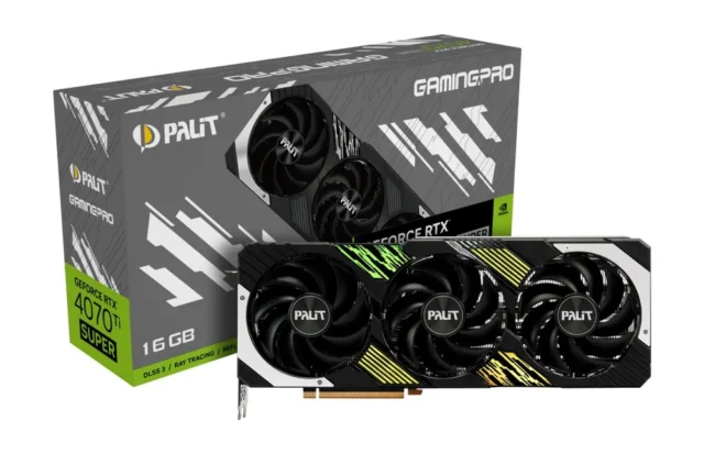 Palit Видеокарта GeForce RTX 4070 Ti SUPER GamingPro 16 ГБ (NED47TS019T2-1043A)