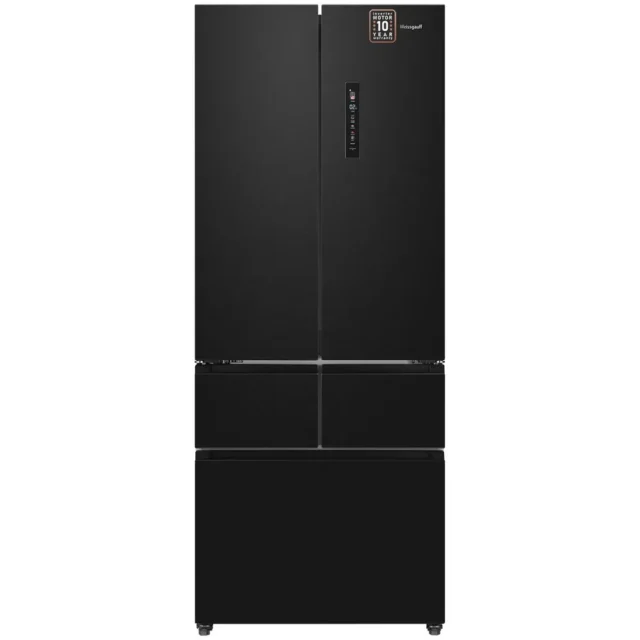 Weissgauff Холодильник двухкамерный French Door WFD 450 Built-in Inverter NoFrost Dark Inox, Инвертор, Полный No Frost, глубина 60 см, Сенсорное управление, Дисплей, Большой объём, Cупер разморозка, Cупер охлаждение, Тихий режим, LED освещение, Возможность установки в нишу, черный матовый — изображение 15