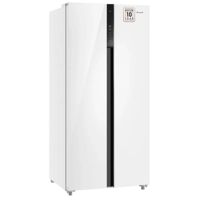 Weissgauff Холодильник Двухкамерный, Двухдверный, Side by Side WSBS 500 Inverter NoFrost White Glass, Полный No Frost, ИНВЕРТОР, Мощность замораживания 12 кг сутки, Сенсорное управление, Цифровой дисплей, LED освещение, Большой общий объём 500 л, Тихий режим работы, A+, белый, зеркальный — изображение 17