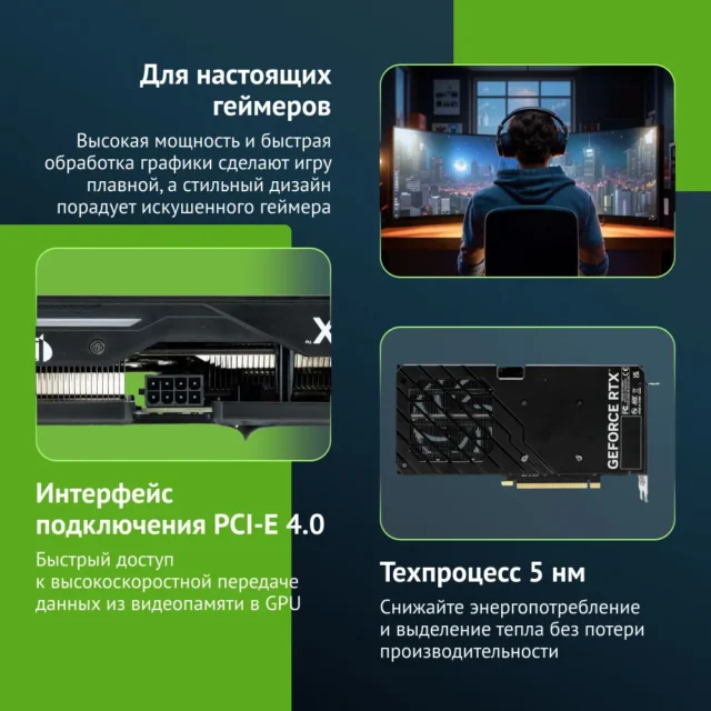 Palit Видеокарта GeForce RTX 4060 Ti RTX4060TI DUAL OC 8 ГБ (NE6406TT19P1-1060D) — изображение 2