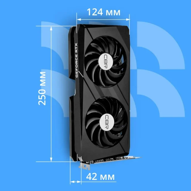 CBR Видеокарта GeForce RTX 4060 VGA-MSRTX4060-8G-RTL 8 ГБ (VGA-MSRTX4060-8G-RTL), LHR — изображение 5