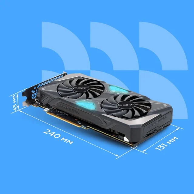 CBR Видеокарта GeForce RTX 3060 VGA-MSRTX3060-12G-RTL 12 ГБ (VGA-MSRTX3060-12G-RTL), LHR — изображение 5