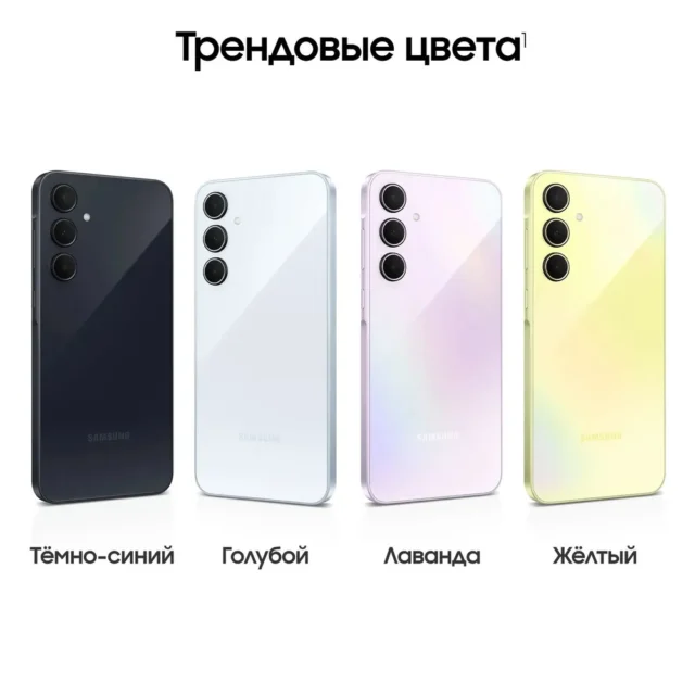 Samsung Смартфон Galaxy A35 5G (8+128GB) 8/128 ГБ, черный, темно-синий — изображение 5